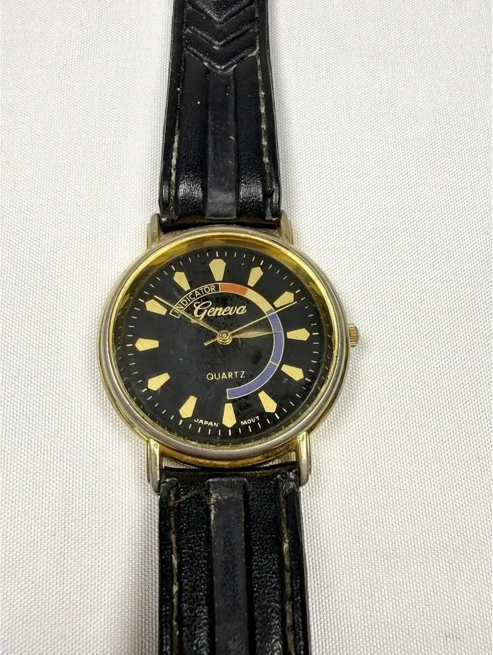 Geneva Women’s Gold And Black Watch